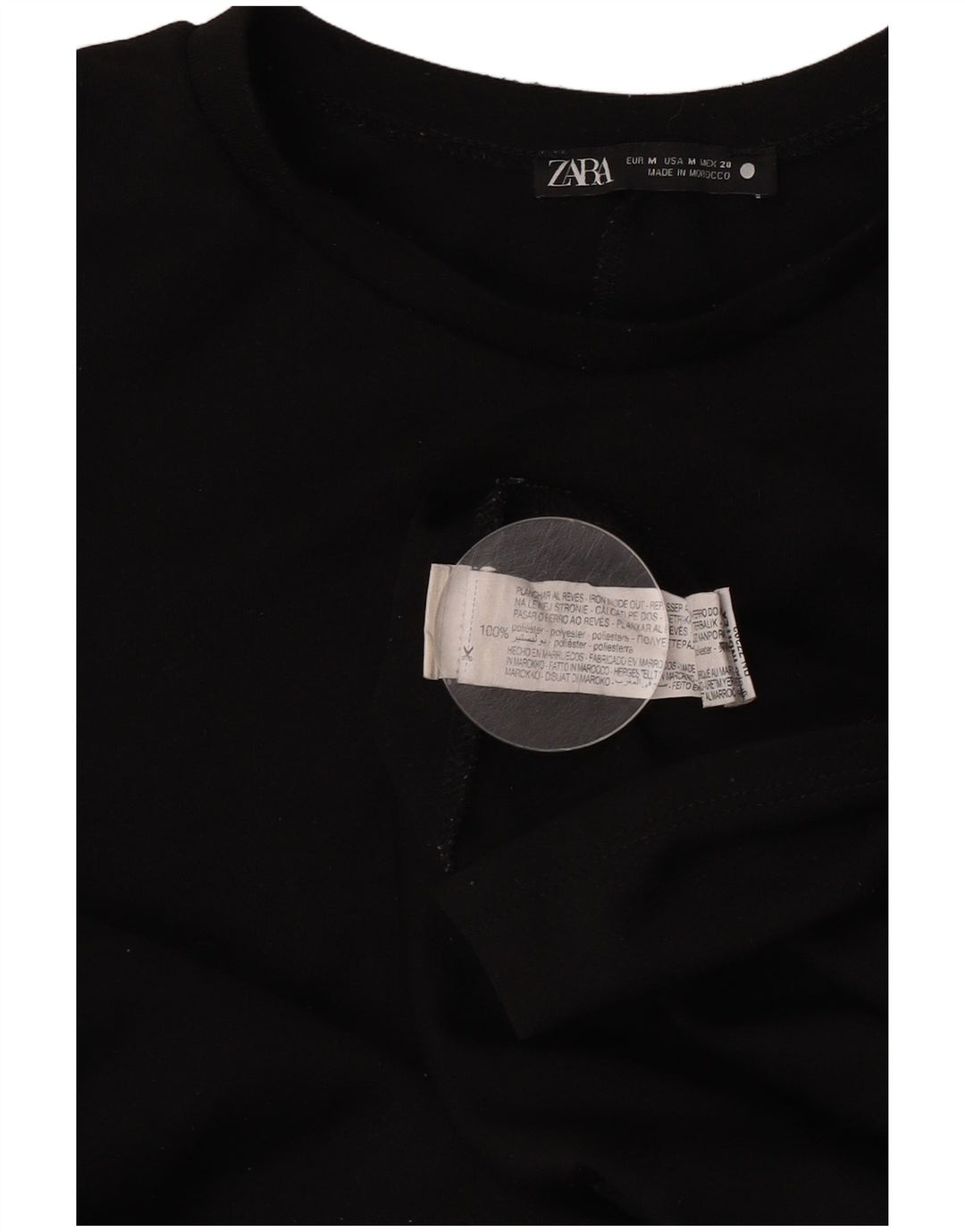 Zara Damen-Stufenkleid UK 14 Medium Schwarz