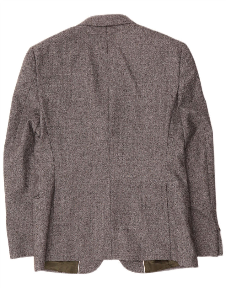 French Connection Herren-Blazer mit 2 Knöpfen, UK 38, Mittelgrau meliert