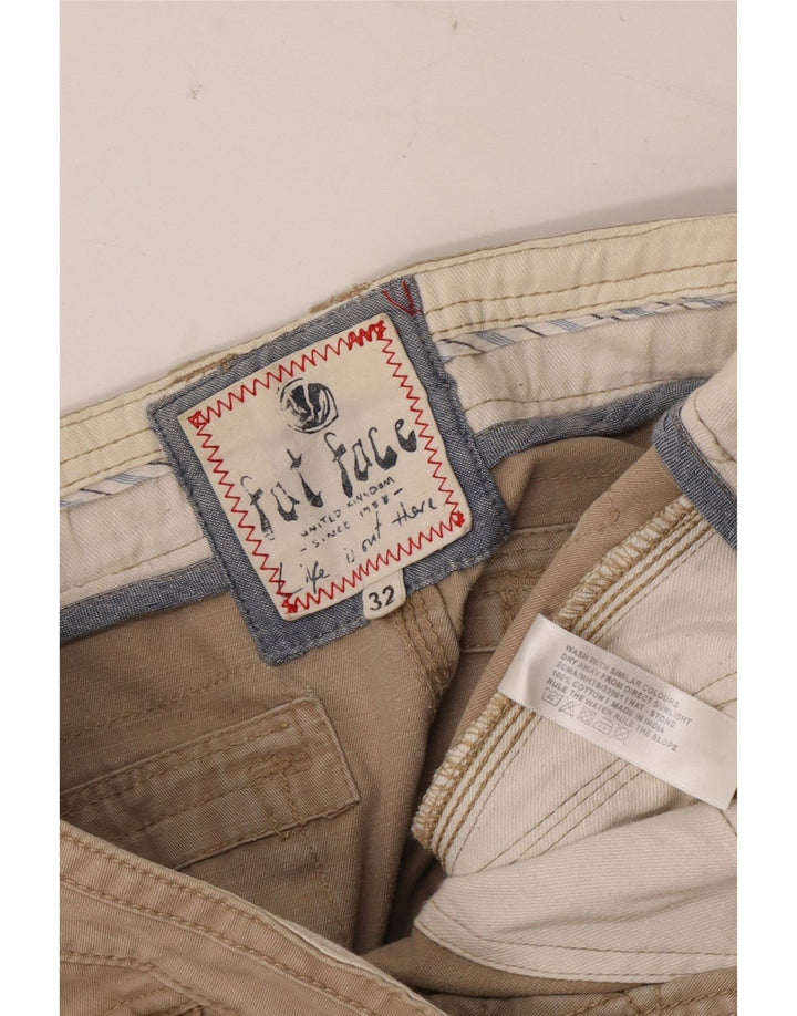 FAT FACE Herren Cargo-Shorts W32 Mittelbeige Baumwolle