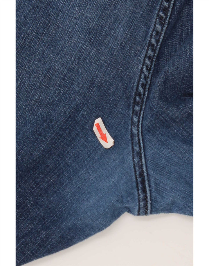 Hugo Boss Herren Straight Jeans W48 L34 Blaue Baumwolle