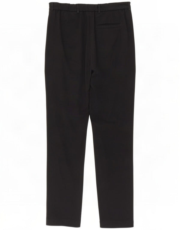 Marks & Spencer Damen gerade Freizeithose UK 14 Large W34 L32 Schwarz