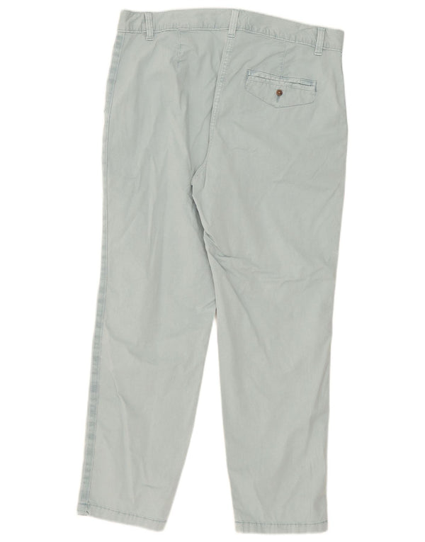 Marks & Spencer Damen gerade Chinohose UK 14 Large W34 L27 Blau