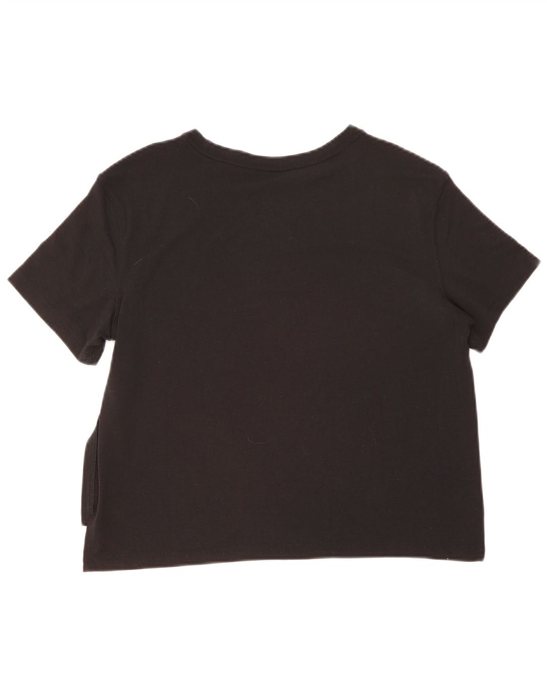 Nike Damen Dri Fit T-Shirt Top UK 14 Medium Schwarz
