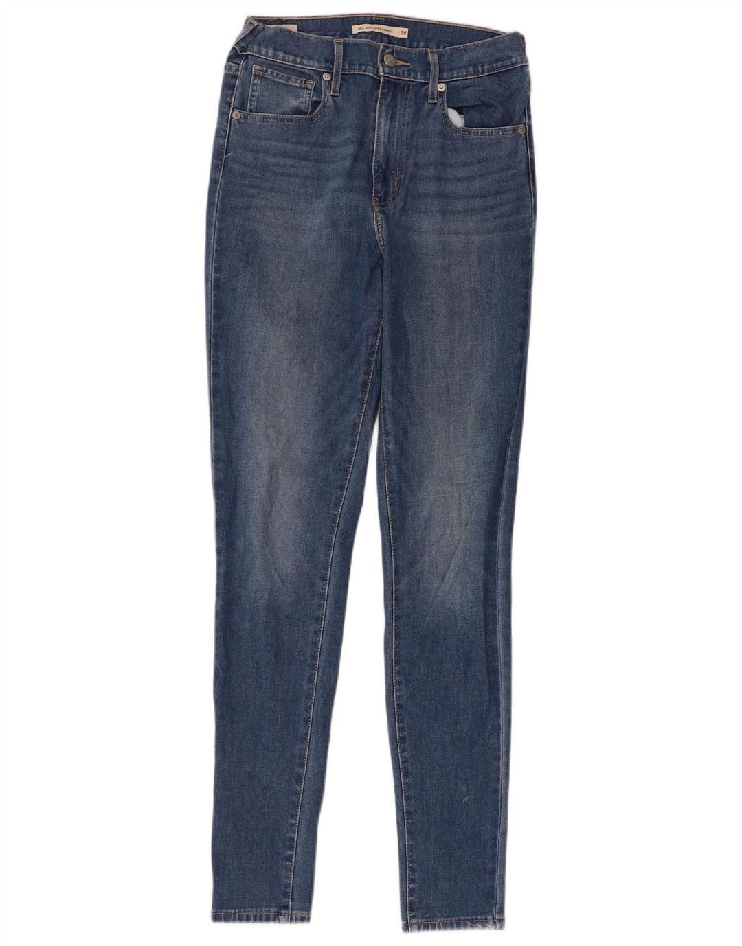 LEVI'S Damen Mile High Röhrenjeans mit hoher Taille, W28, L29, Blau