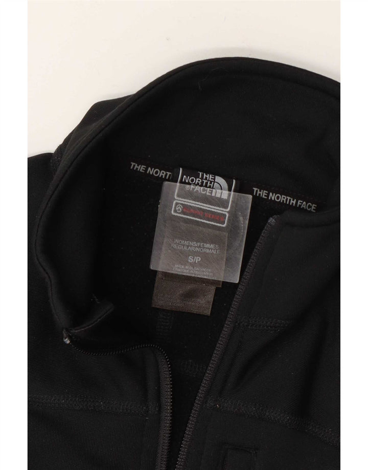 The North Face Damen-Pullover-Trainingsanzugoberteil mit Reißverschluss und Halsausschnitt, UK 10, Größe S, Schwarz