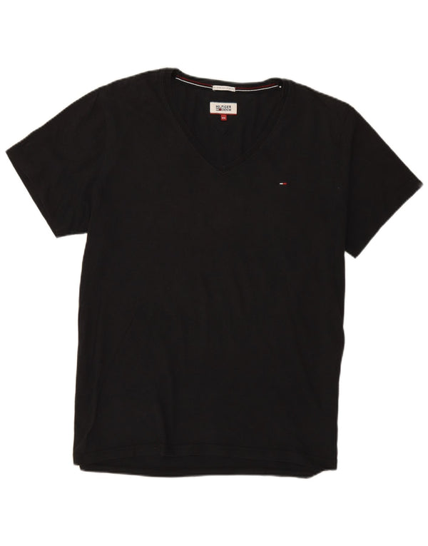 Tommy Hilfiger Herren Hilfiger Denim T-Shirt Top 2XL Schwarz Baumwolle
