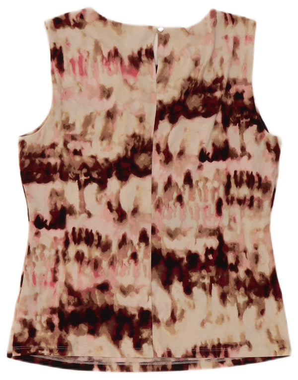 Calvin Klein Damen Bluse Top UK 12 Medium Mehrfarbig Tie Dye