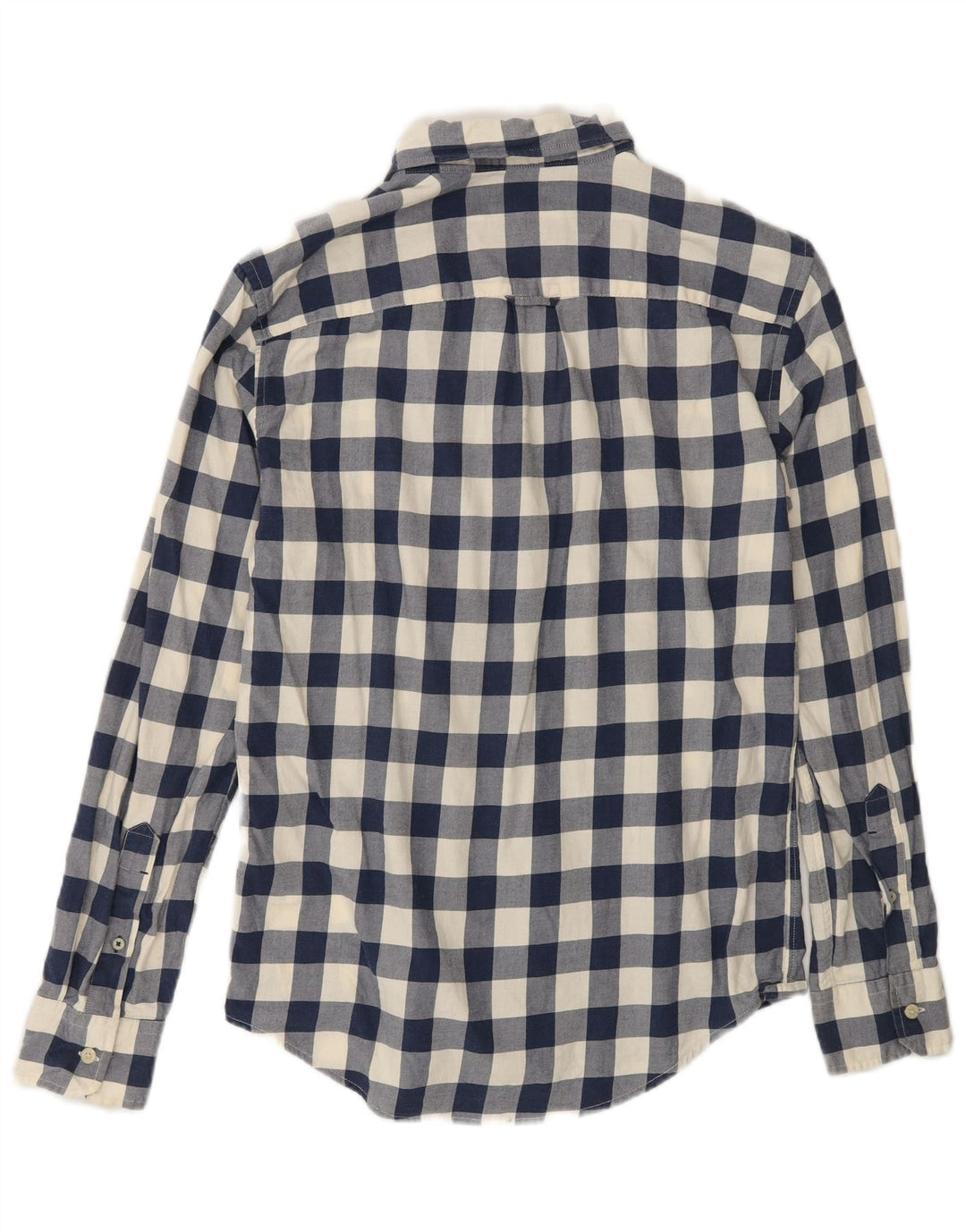American Eagle Herren-Hemd mit klassischer Passform, XS, Marineblau, Gingham-Baumwolle