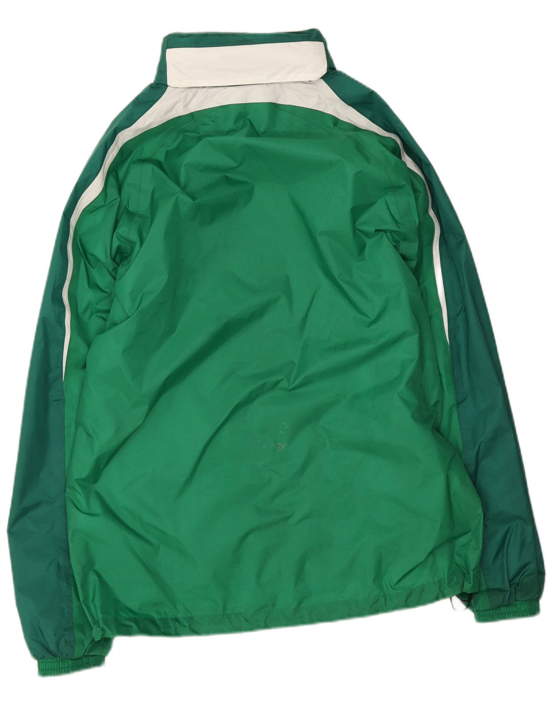 Erima Herren-Regenjacke mit Kapuze, UK 38, Mittelgrün, Colourblock-Polyamid