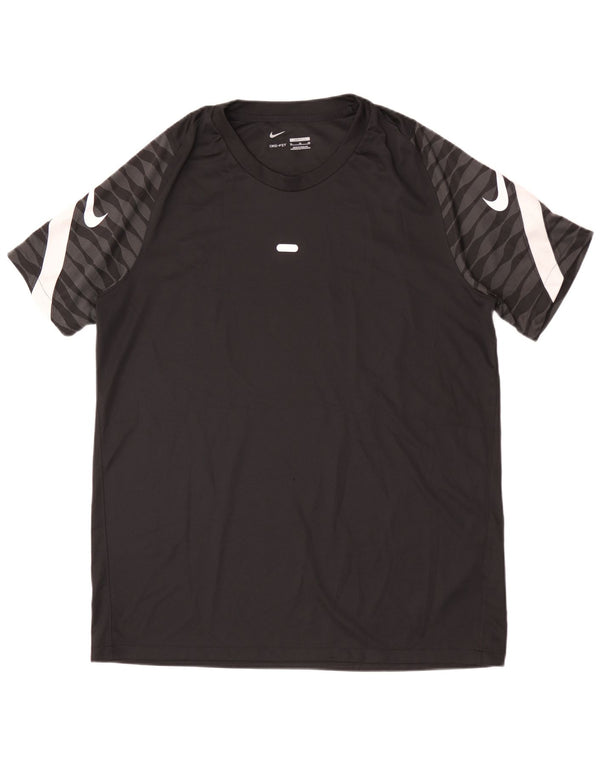 Nike Herren Dri Fit Slim Graphic T-Shirt Top XL Schwarz Polyester