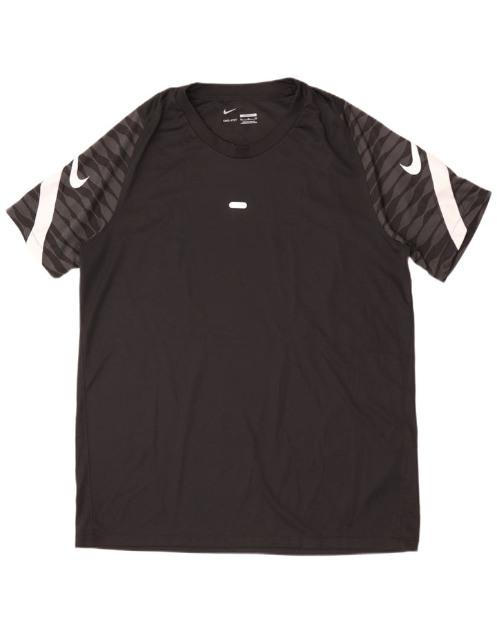 Nike Herren Dri Fit Slim Graphic T-Shirt Top XL Schwarz Polyester