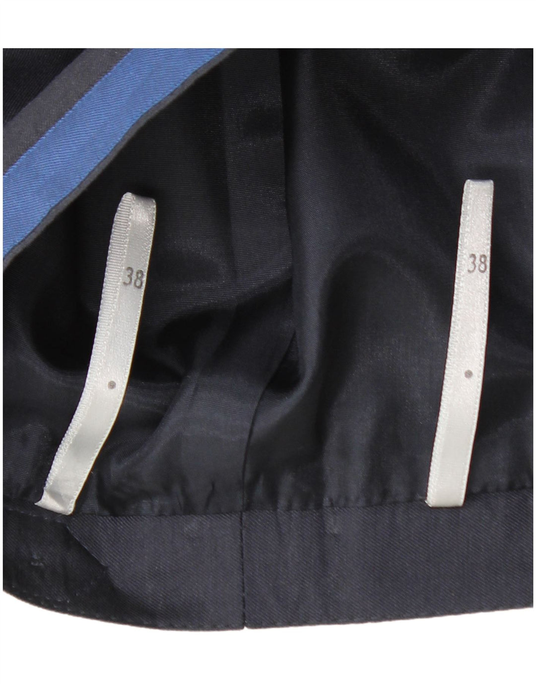 VINTAGE Damen Rock in A-Linie mit hoher Taille, EU 38, Mittel W28, Marineblau