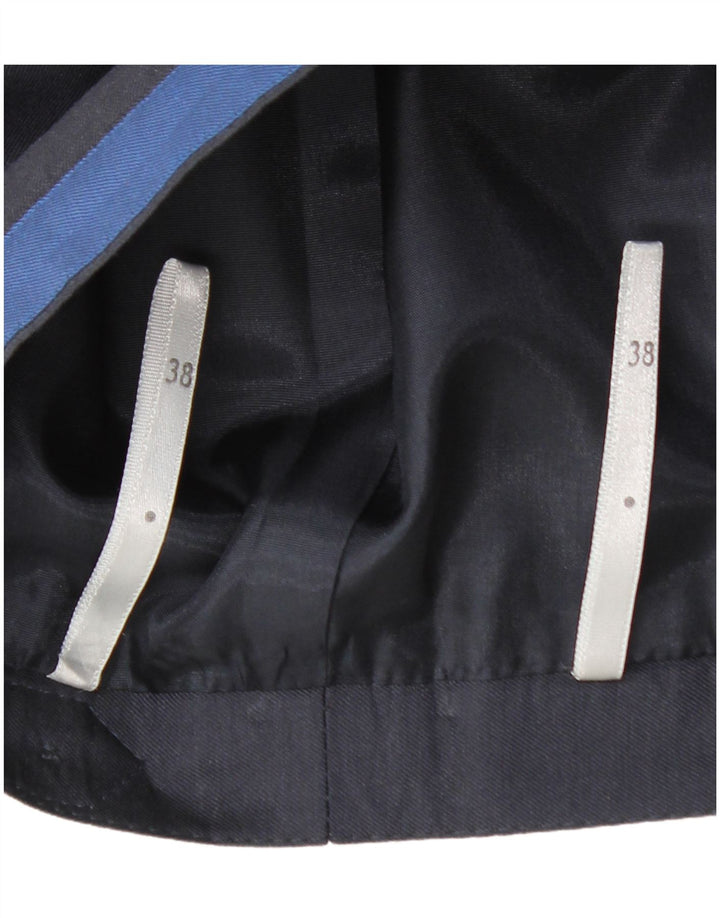 VINTAGE Damen Rock in A-Linie mit hoher Taille, EU 38, Mittel W28, Marineblau