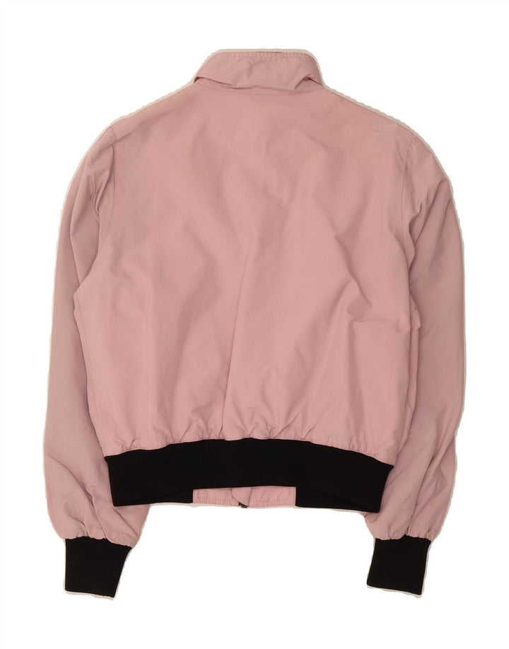 REFRIGIWEAR Womens Bomber Rain Jacket UK 14 Medium Pink Nylon Vintage Refrigiwear and Second-Hand Refrigiwear from Messina Hembry 
