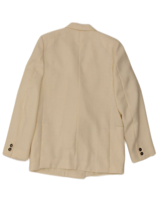 Cody Damen Zweireiher-Blazer-Jacke IT 40 Small Off White