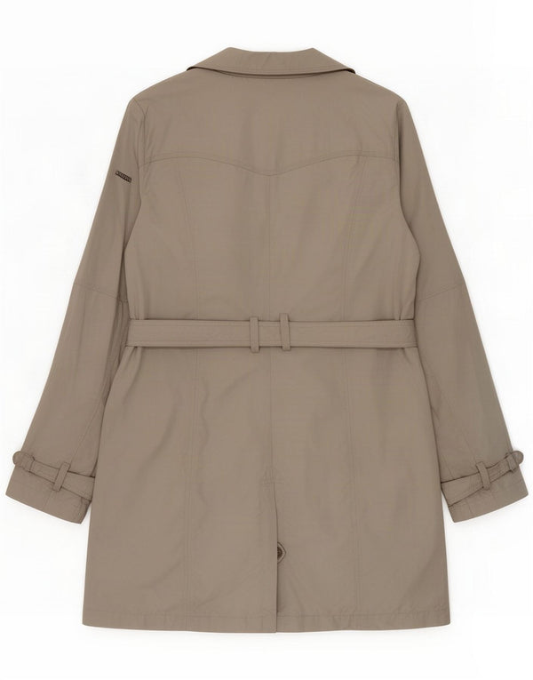 Geox Respira Damen Trenchcoat UK 16 Large Grau Polyester