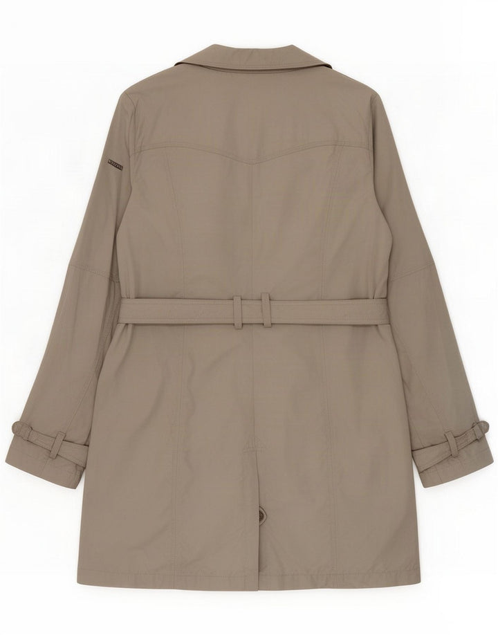 Geox Respira Damen Trenchcoat UK 16 Large Grau Polyester