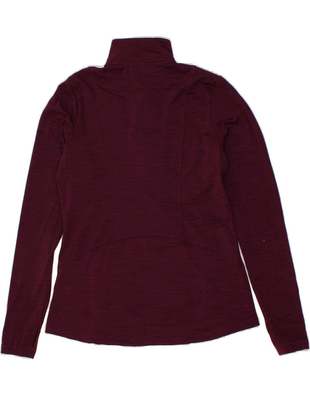 EDDIE BAUER Womens Zip Neck Pullover Tracksuit Top UK 10 Small Maroon Vintage Eddie Bauer and Second-Hand Eddie Bauer from Messina Hembry 