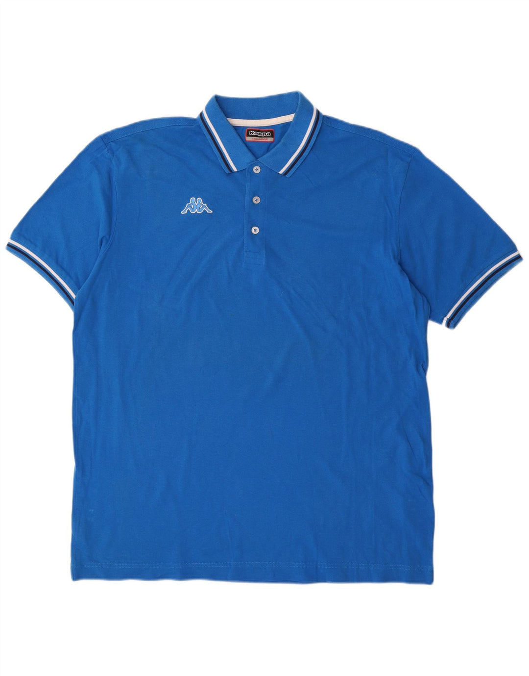 KAPPA Herren Poloshirt 2XL Blau Baumwolle