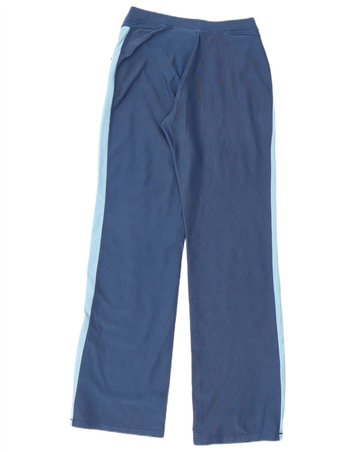 NIKE Damen-Trainingshose UK 10/12 Mittelblaues Colourblock-Polyester