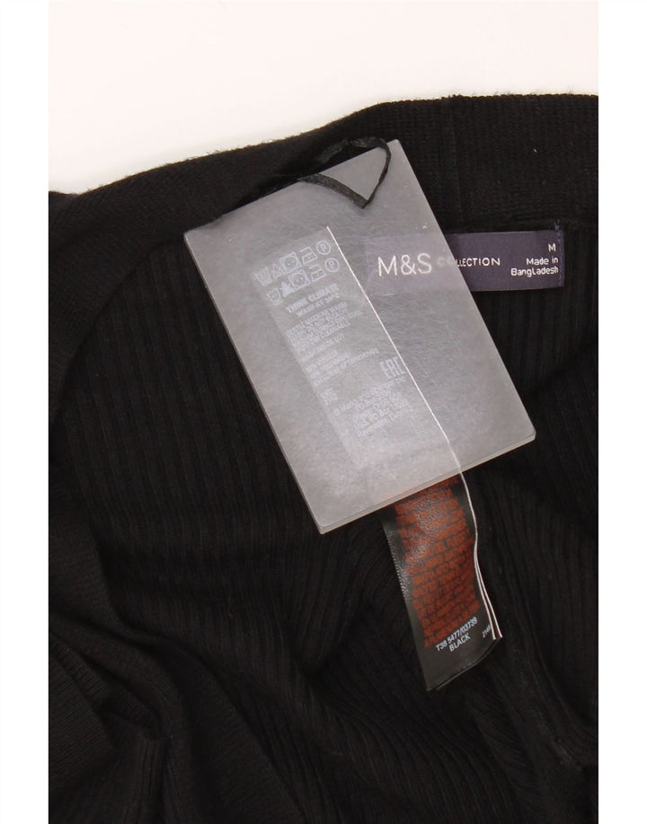 Marks & Spencer Damen-Cardigan mit kurzen Ärmeln, Gr. 14, mittelschwarz