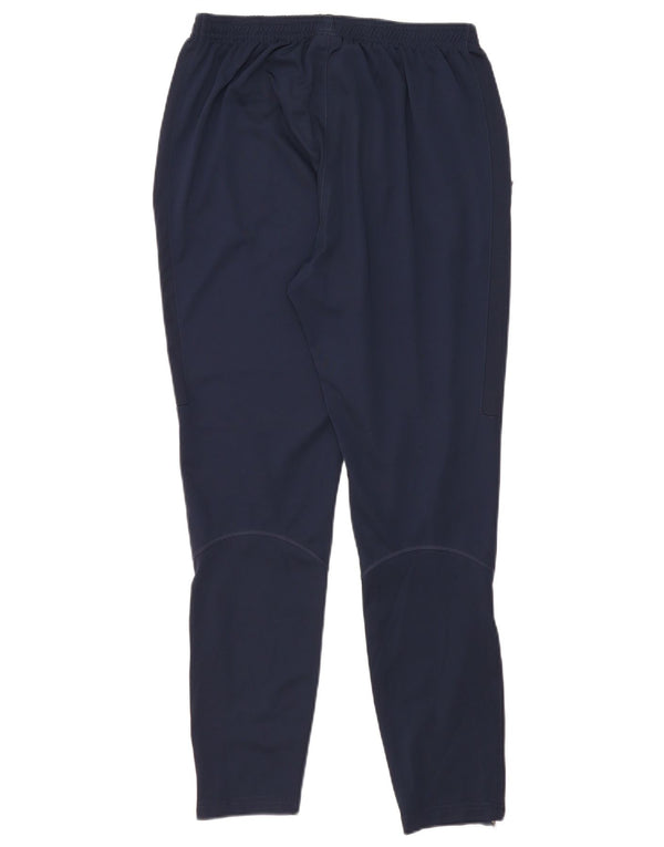 Nike Mens Dri Fit Tracksuit Trousers Medium  Navy Blue Polyester