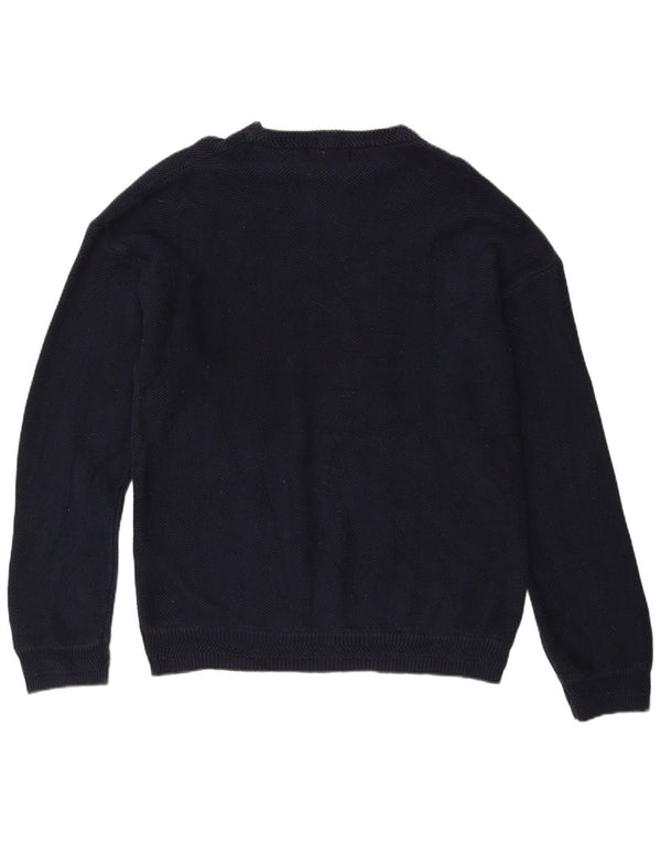 CHAPS RALPH LAUREN Herren-Pullover mit U-Boot-Ausschnitt, XL, Marineblau, Fischgrätenmuster