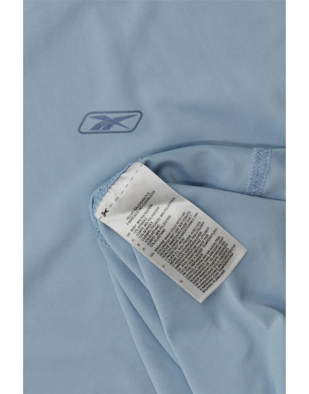 REEBOK Damen-Trägershirt UK 14 Mittelblaues Polyester