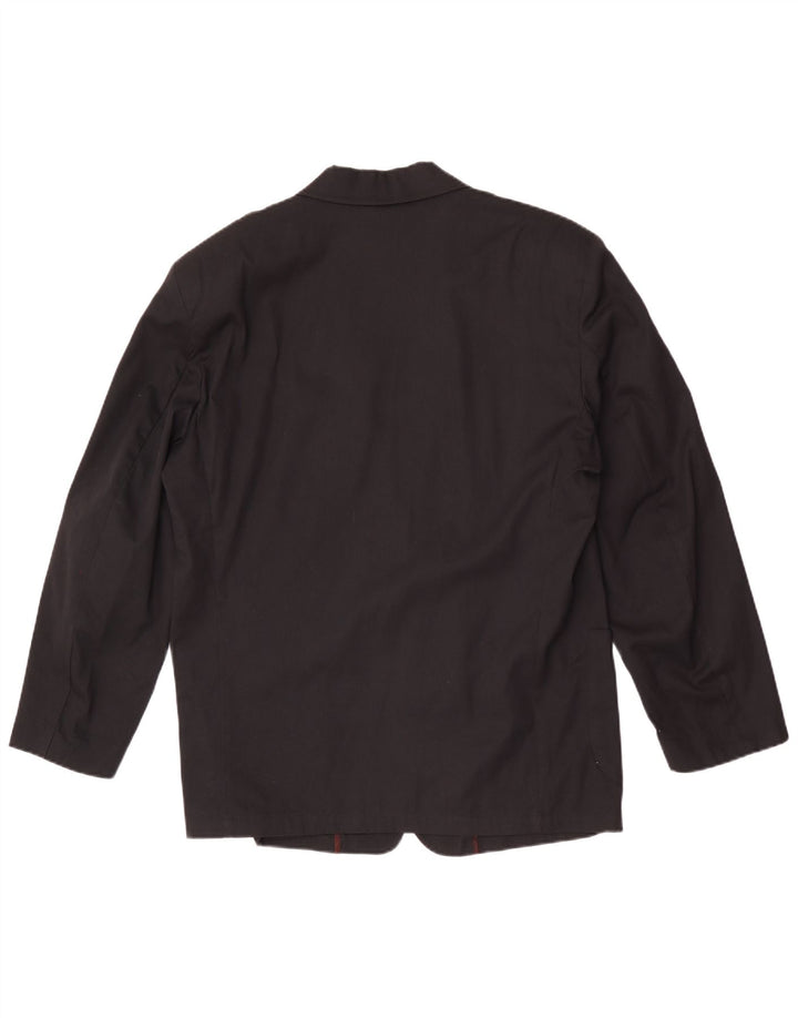 Wampum Herren-Blazer mit 2 Knöpfen, Gr. 40, Größe L, Schwarz, Viskose