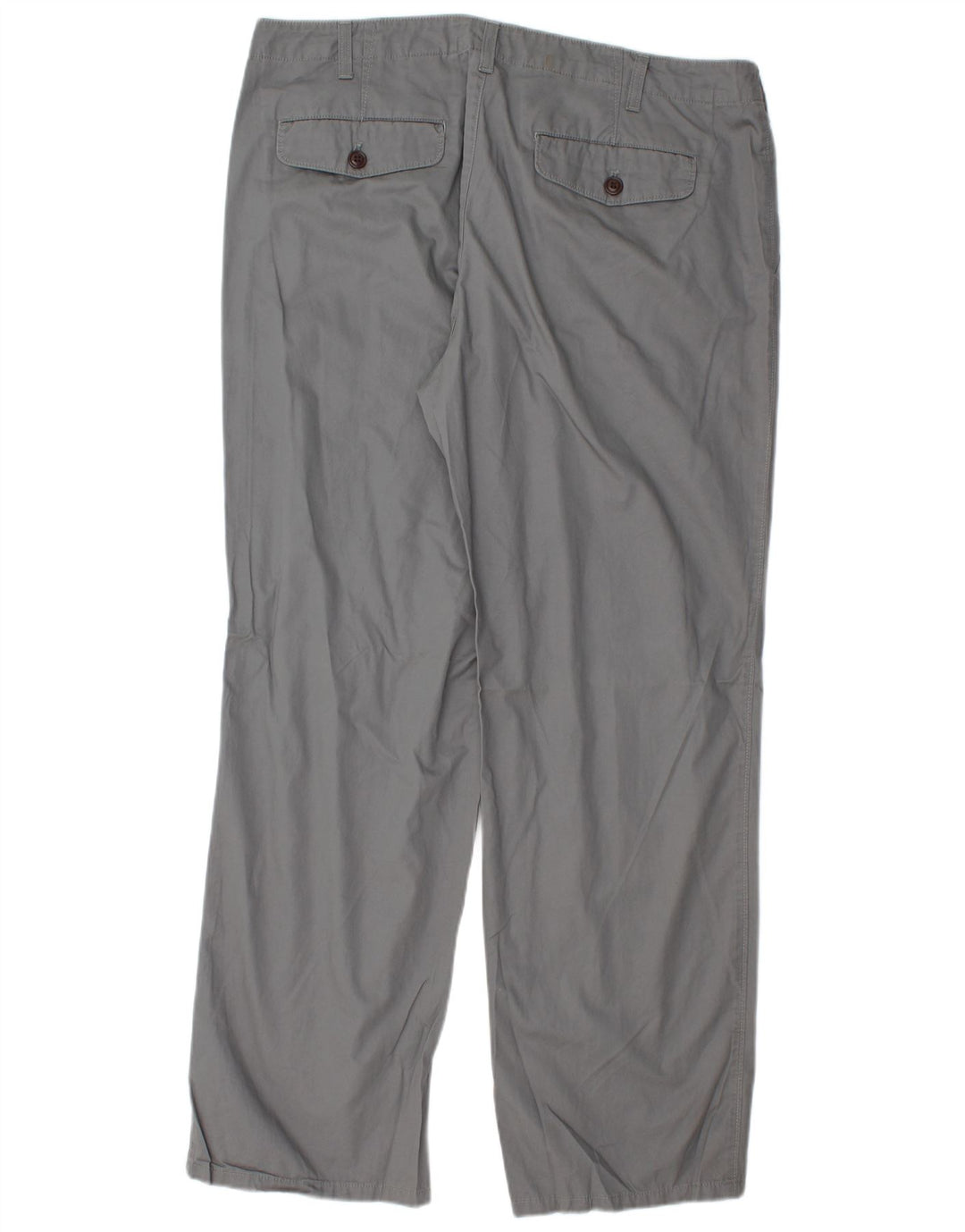 EDDIE BAUER Gerade Chinohose für Herren, W38, L32, graue Baumwolle