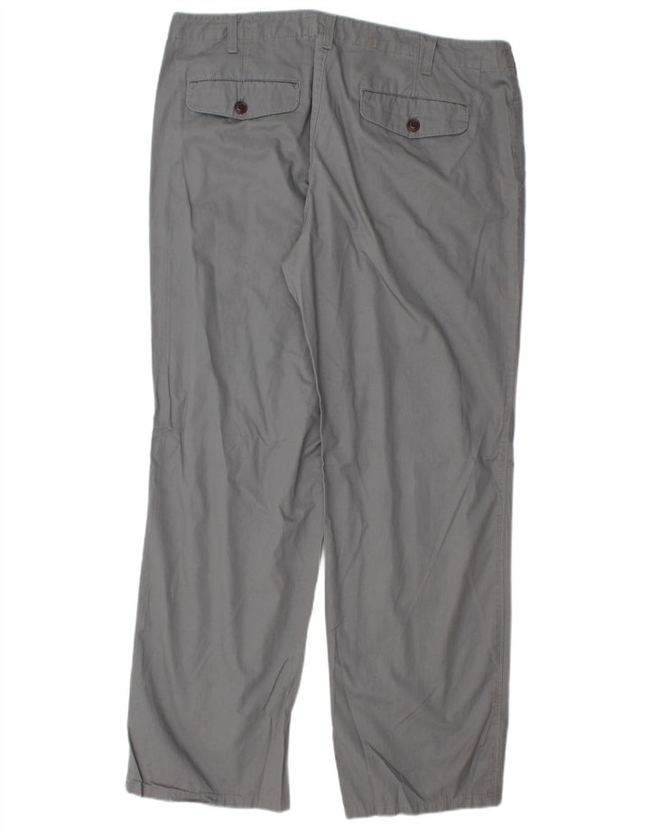 EDDIE BAUER Gerade Chinohose für Herren, W38, L32, graue Baumwolle