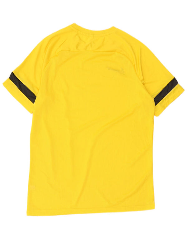 Nike Herren Dri Fit T-Shirt-Oberteil, groß, gelb, Farbblock