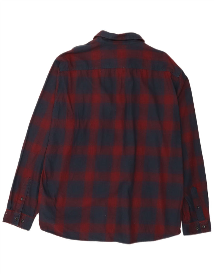 Jack & Jones Herren-Flanellhemd 2XL, rot kariert, Baumwolle