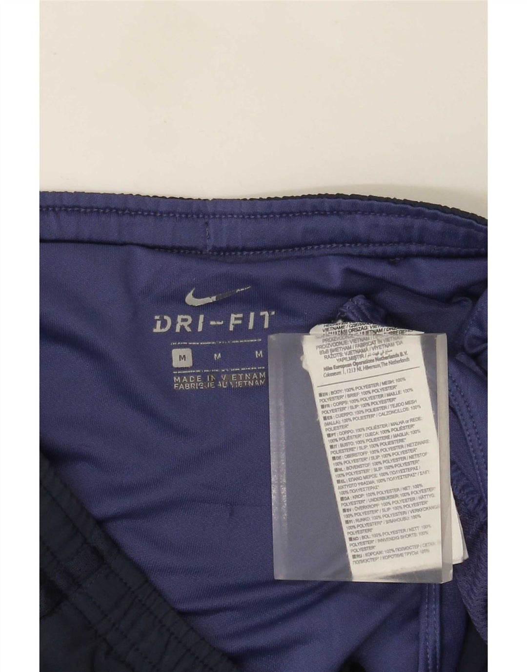 Nike Herren-Dri-Fit-Sportshorts, Mittelgroßes Marineblau-Farbblock-Polyester