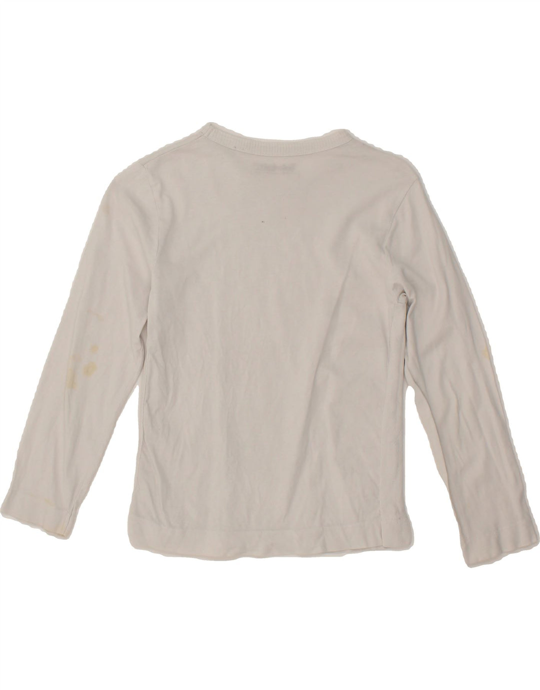 TIMBERLAND Boys Graphic Top Long Sleeve 7-8 Years White Cotton Vintage Timberland and Second-Hand Timberland from Messina Hembry 