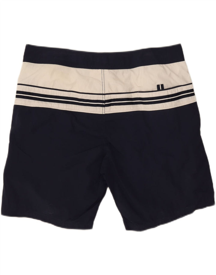Coast Herren-Badeshorts mit Grafik, XL, Marineblau, Colourblock-Polyamid