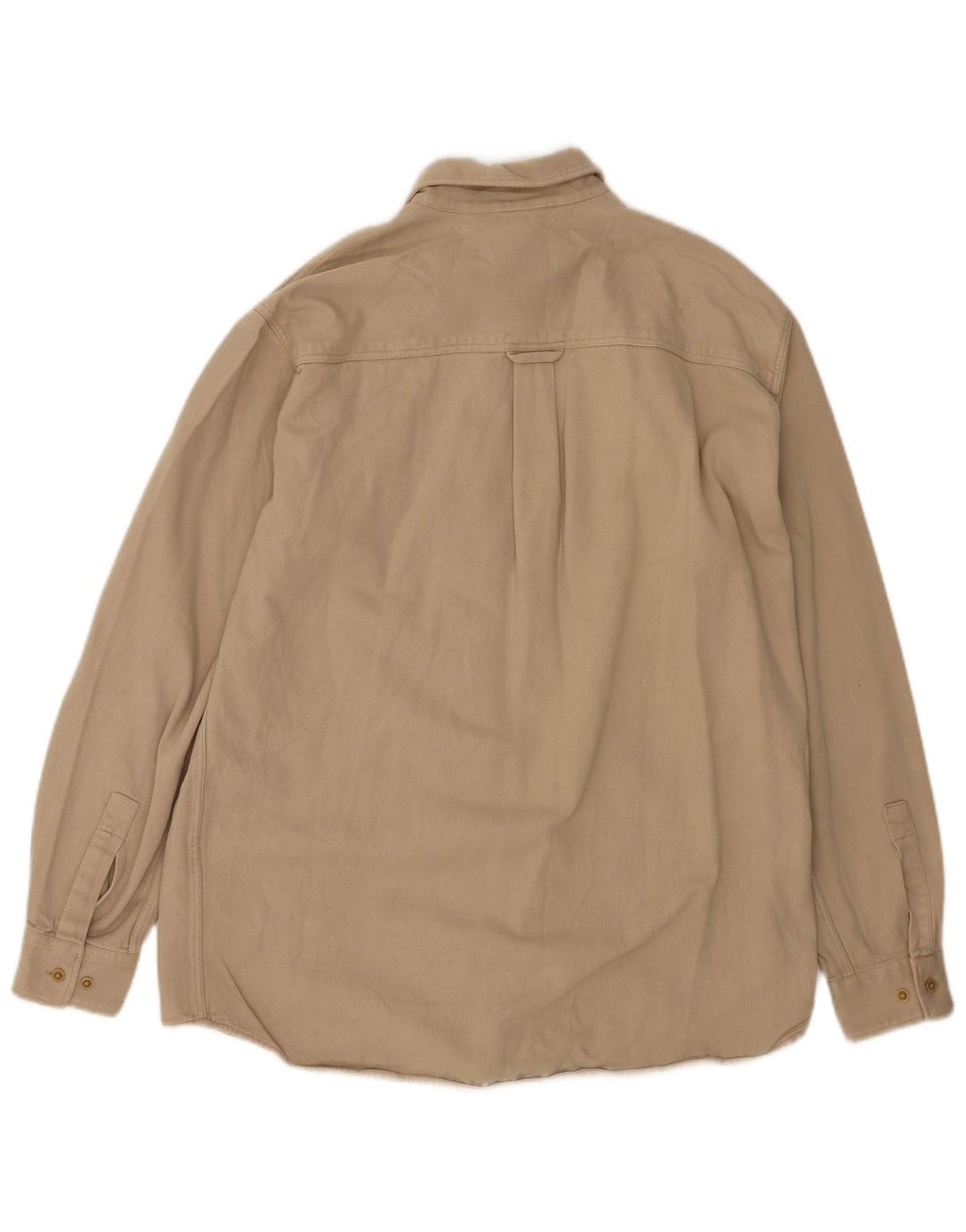Marlboro Classics Herren Flanellhemd XL Beige Baumwolle