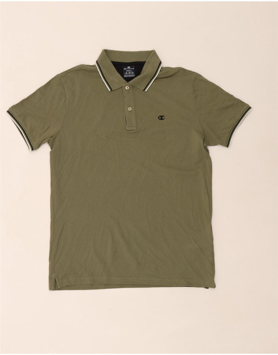 Champion Herren-Poloshirt, Größe S, Khaki, Baumwolle