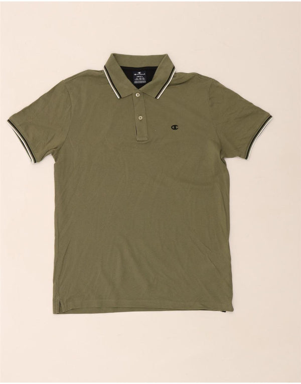Champion Herren-Poloshirt, Größe S, Khaki, Baumwolle