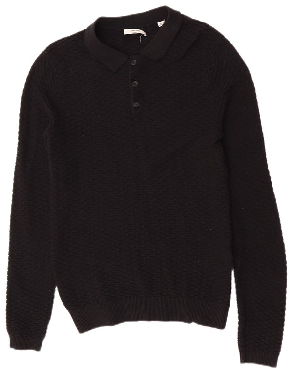 Jack & Jones Herren-Pullover mit Rollkragen, XS, schwarze Baumwolle