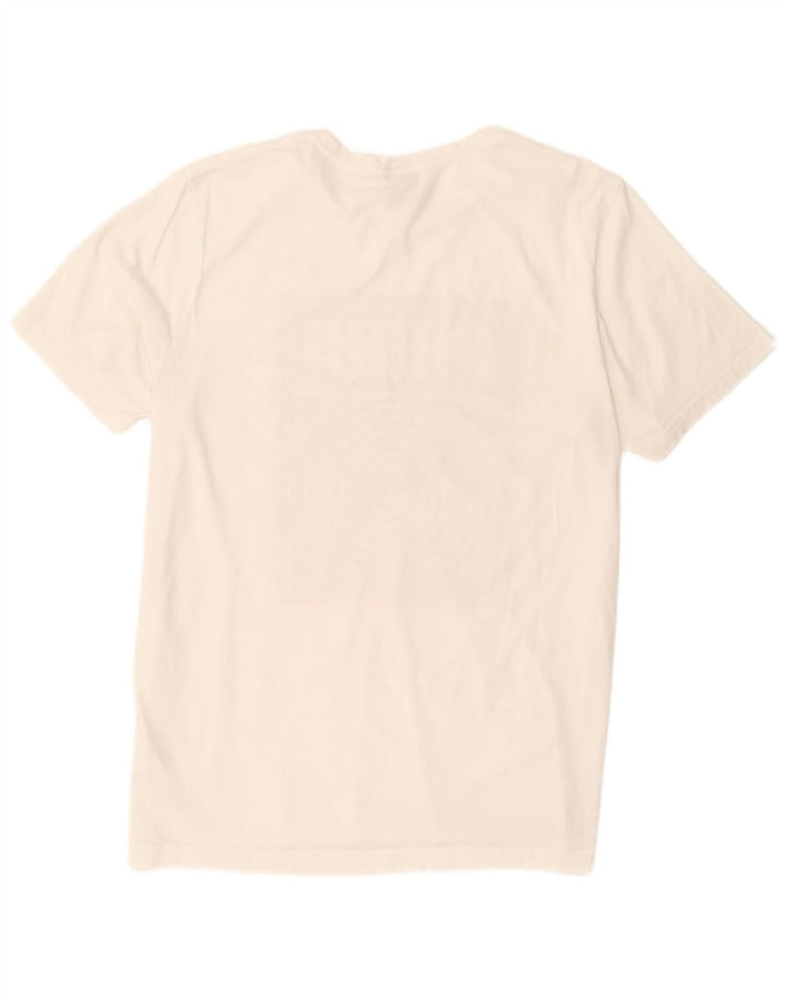 Puma Herren-T-Shirt mit Grafik, groß, aus weißer Baumwolle
