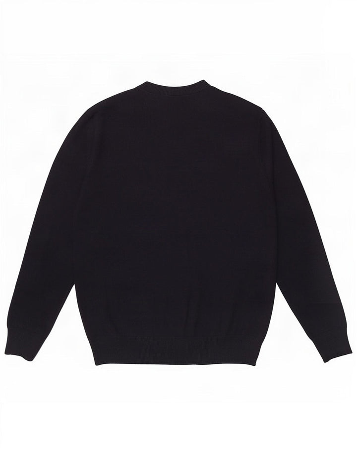 Pierre Cardin Herren-Pullover mit Rundhalsausschnitt, Größe S, Marineblau, Acryl