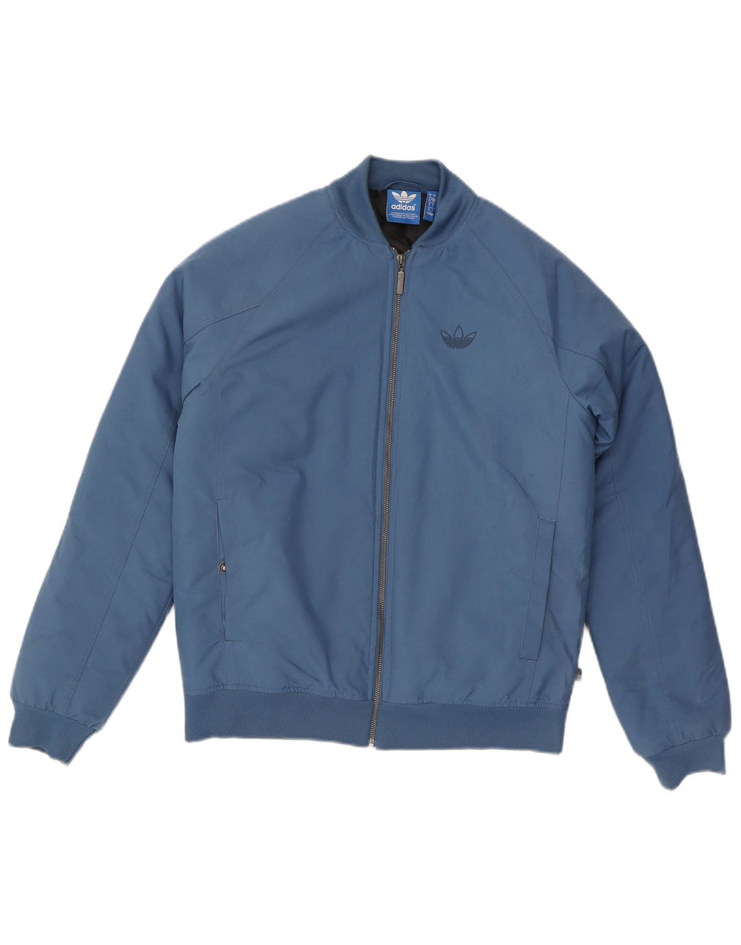 Adidas Herren Bomberjacke UK 36 Small Blau Polyester