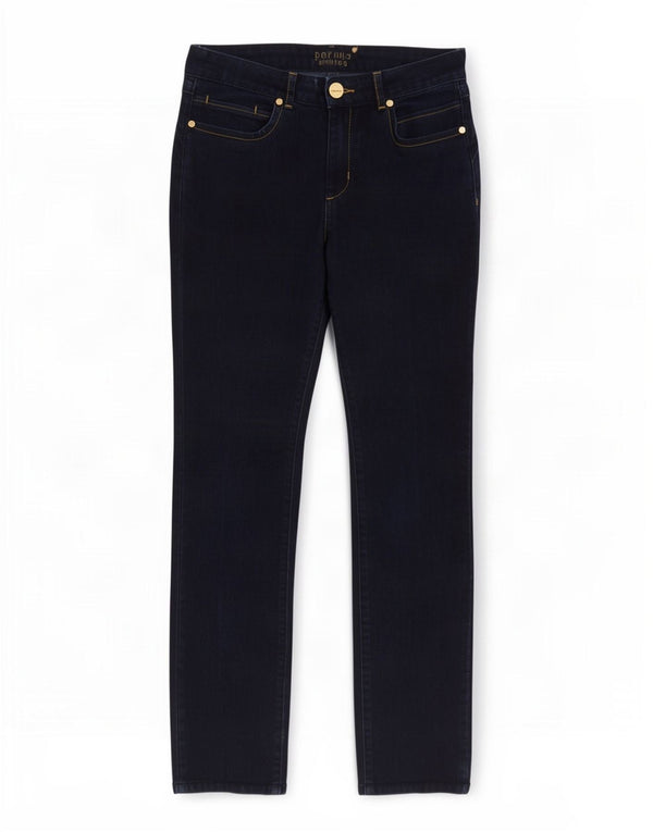 Marks & Spencer Womens Per Una Slim Jeans UK 8 Small W28 L27 Navy Blue