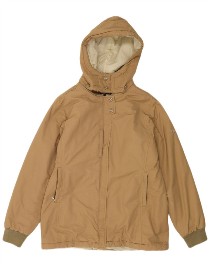 Champion Damen-Windbreakerjacke mit Kapuze, UK 14, mittelbeige Baumwolle