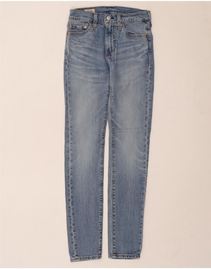 Levi's Damen 510 Skinny Jeans W27 L32 Blaue Baumwolle