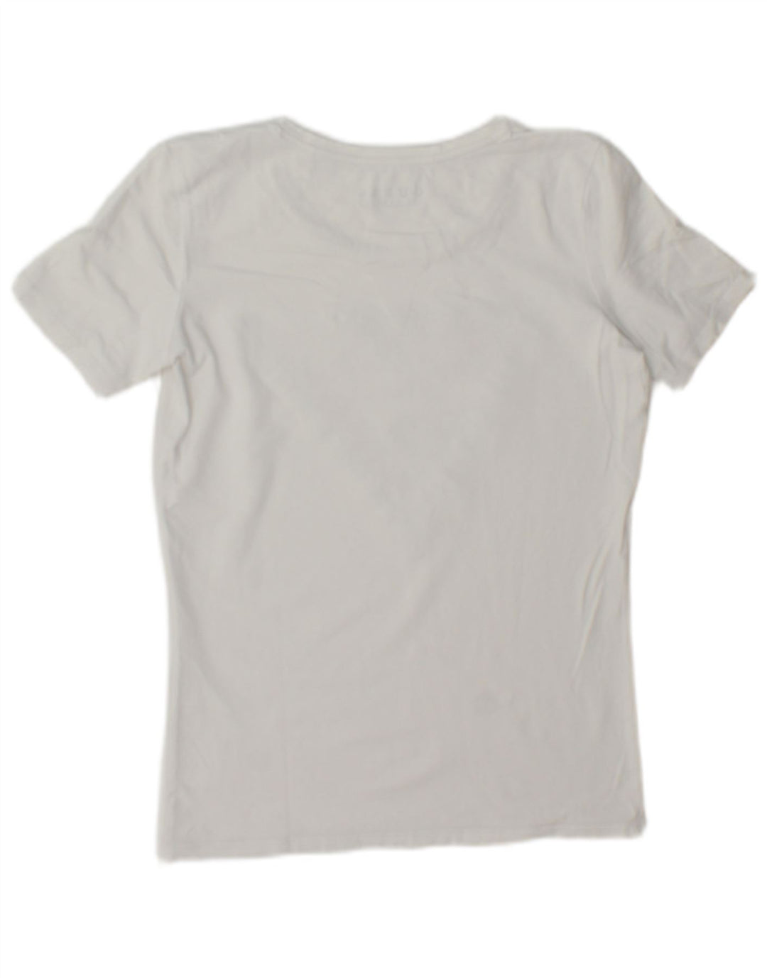 Guess Damen Grafik-T-Shirt-Oberteil UK 12 Medium Weiß