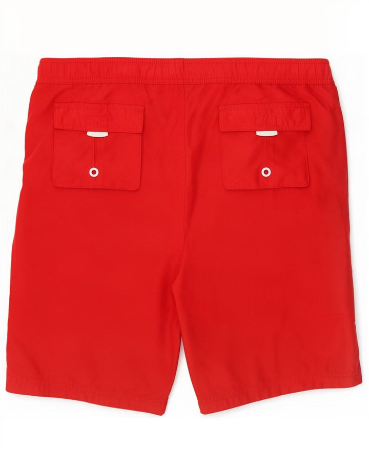 Superdry Herren-Badeshorts mit Grafik, XL, rotes Polyester