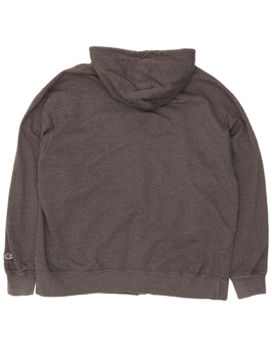 Champion Herren-Kapuzenpullover mit Reißverschluss, 2XL, graue Baumwolle