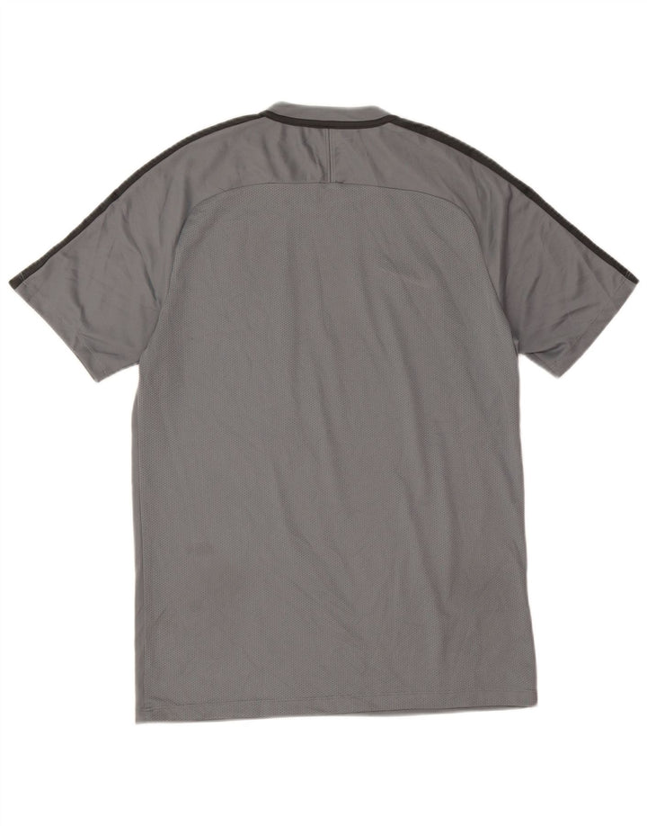 Nike Dri Fit T-Shirt-Oberteil für Herren, mittelgrau, Farbblock